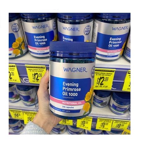 Tinh Dầu Hoa Anh Thảo Wagner Evening Primrose Oil 1000 - Cân Bằng Nội Tiết Tố, Làm Đẹp Da, Ngăn Ngừa Lão Hóa, Hộp 200 Viên