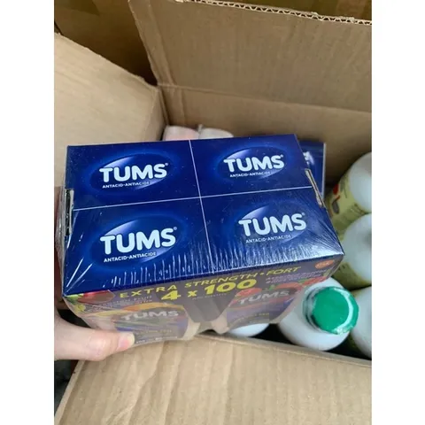 date 1/28 - Kẹo ngậm hương trái cây hỗ trợ tiêu hoá Tums chai 200 viên từ Mỹ