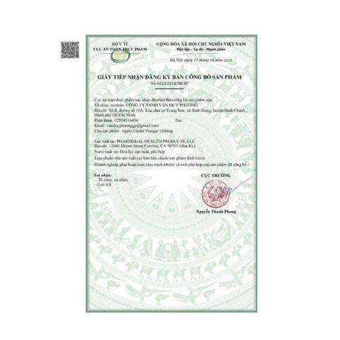 Viên uống giấm táo giảm cân Apple Cider Vinegar 1200mg - Hỗ trợ giảm cân và làm đẹp da - 180 viên Mỹ chính hãng