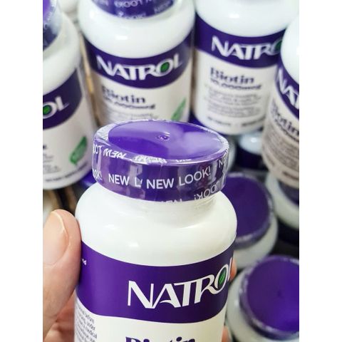 (Sales) Viên Uống Hỗ Trợ Mọc Tóc, Móng Natrol Biotin 10.000mcg 100 viên Nội Địa Mỹ Chính hãng