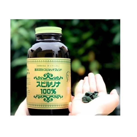 Tảo Xoắn Spirulina Tem Đỏ Nhật Bản 2200 Viên - Giải Độc, Tăng Cường Hệ Miễn Dịch, Hỗ Trợ Giảm Cân