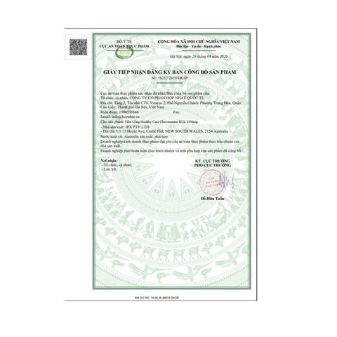 Viên Uống Sụn Vi Cá Mập Healthy Care 750mg - Hỗ Trợ Bổ Xương Khớp, Thị Lực và Tim Mạch, 200 Viên Điều Trị Khớp Hiệu Quả