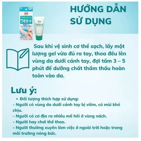 Lăn Gel Khử Mùi Hôi Nách Kobayashi Nhật Bản - Hiệu Quả Ngừa Mồ Hôi & Đem Lại Sự Tự Tin - Khử Mùi Từ 3-5 Ngày