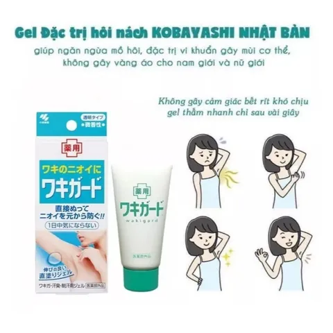Lăn Gel Khử Mùi Hôi Nách Kobayashi Nhật Bản - Hiệu Quả Ngừa Mồ Hôi & Đem Lại Sự Tự Tin - Khử Mùi Từ 3-5 Ngày