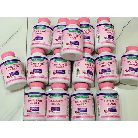 Viên Uống Đẹp Da Tóc và Móng Nature's Bounty 250 Viên - Cải Thiện Da Mịn Màng, Tóc Dày và Khỏe, Hỗ Trợ Móng Chắc Khỏe