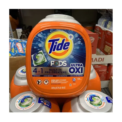 Viên Giặt Tide Pods Ultra Oxi 104 Viên 3.08kg - Mỹ