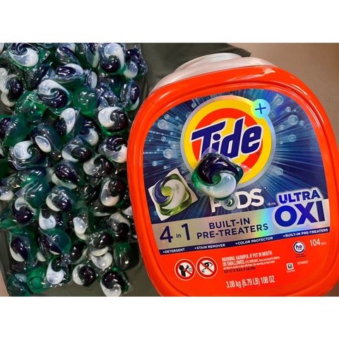 Viên Giặt Tide Pods Ultra Oxi 104 Viên 3.08kg - Mỹ