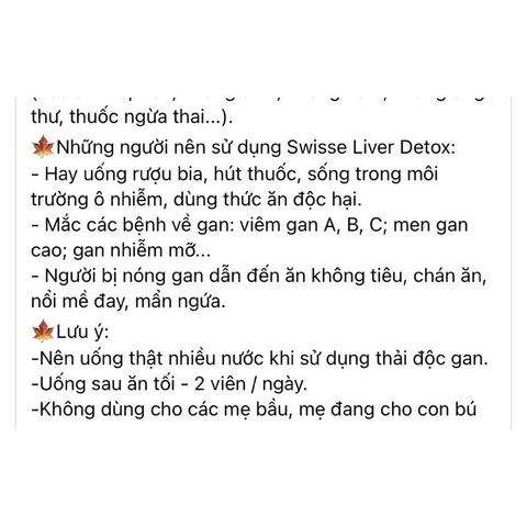 Viên Uống Thải Độc Gan Swisse 120 Viên - Hỗ Trợ Thanh Lọc Cơ Thể Chất Lượng Từ Úc