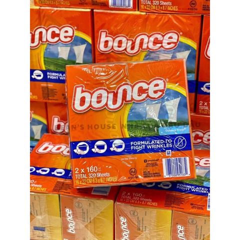 Giấy Thơm Quần Áo Bounce  LỐC 160 tờ Nội Địa Mỹ