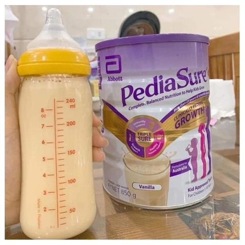 Sữa Bột PediaSure Úc Vị Vani Nắp Tím 850g - Giải Pháp Dinh Dưỡng Cho Trẻ Từ 1-10 Tuổi, Hỗ Trợ Tăng Trưởng và Phát Triển Khỏe Mạnh