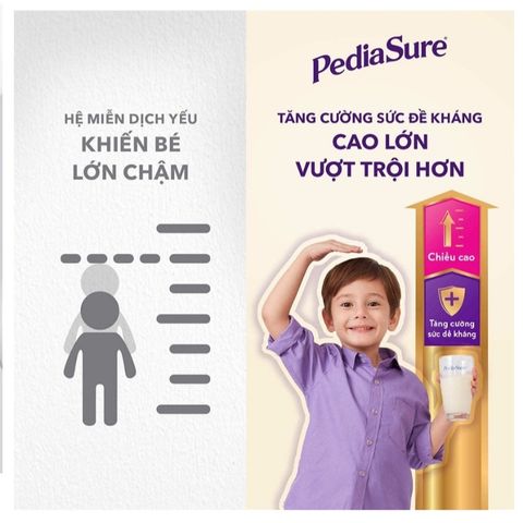 Sữa Bột PediaSure Úc Vị Vani Nắp Tím 850g - Giải Pháp Dinh Dưỡng Cho Trẻ Từ 1-10 Tuổi, Hỗ Trợ Tăng Trưởng và Phát Triển Khỏe Mạnh