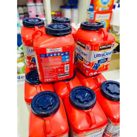 Viên Giặt Kirkland Ultra Clean - Thùng 152 Viên, Giặt Sạch Quần Áo, Giữ Màu Trắng, Hương Thơm Dịu Nhẹ, Thương Hiệu Mỹ