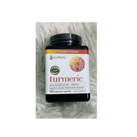 Viên uống tinh chất nghệ Youtheory Turmeric 1000mg 180 viên của Mỹ
