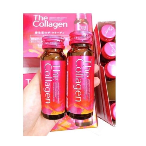 Nước Uống Collagen Shiseido 50ml - Hộp 10 Lọ, Giúp Làm Da Mịn Màng, Tươi Trẻ, Hỗ Trợ Làm Lành Sẹo và Cải Thiện Sức Khỏe