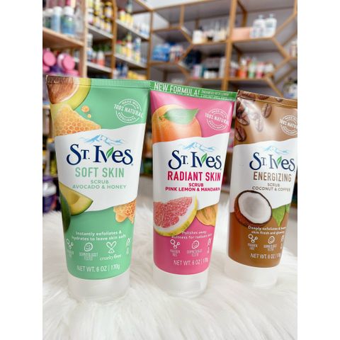 Sữa Rửa Mặt Tẩy Tế Bào Chết St.Ives 170G - Chăm Sóc Da Mặt, Chất Lượng Mỹ, Dáh Cho Cảm Xúc Tươi Mới