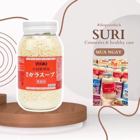 Hạt Nêm Youki Nhật Bản 520g - Gia Vị Nguyên Chất Từ Thịt Gà, Bò, Tôm Cho Món Ăn Ngon, Dinh Dưỡng, Tiết Kiệm Thời Gian Nấu Nướng