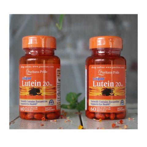 Viên Uống Bổ Mắt Puritan’s Pride Lutigold Lutein 20mg - Tăng Cường Thị Lực, Ngăn Ngừa Thoái Hóa Điểm Vàng (60 Viên)
