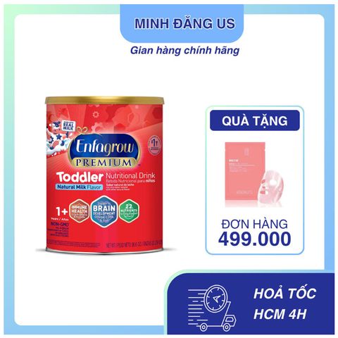 Sữa Bột Enfagrow Premium Toddler Mỹ 1.04kg - Công Thức Triple Health Guard® Chất Dinh Dưỡng Hoàn Hảo Cho Bé 1+