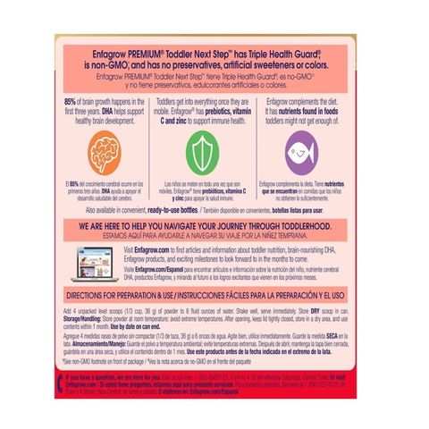 Sữa Bột Enfagrow Premium Toddler Mỹ 1.04kg - Công Thức Triple Health Guard® Chất Dinh Dưỡng Hoàn Hảo Cho Bé 1+