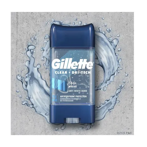 Lăn Khử Mùi Nam Gillette Cool Wave 107g - Gel Khử Mùi Tươi Mát, Chống Mồ Hôi Hiệu Quả, Giữ Thoáng Khô 48 Giờ