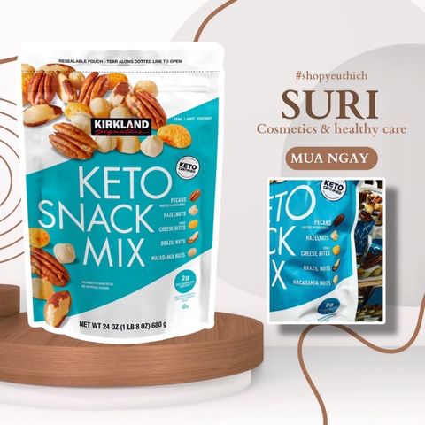 Hạt Tổng Hợp Kirkland Signature Keto Snack Mix 680g 05/2023 (Bịch)