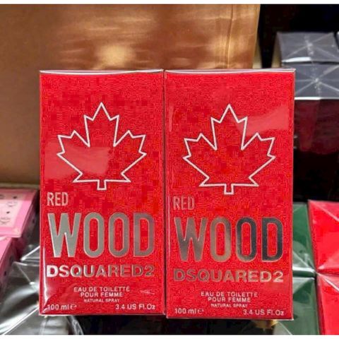 Nước Hoa Nữ Dsquared2 Red Wood EDT - Hương Trái Cây Chín Mọng, Hoa Hồng và Gỗ Tuyết Tùng - Đặc Trưng Nữ Tính, Hương Thơm Nóng Bỏng
