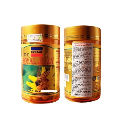 Viên Uống Sữa Ong Chúa Costar Royal Jelly 1450mg 365 Viên - Hỗ Trợ Làm Đẹp Da, Tăng Cường Sức Khỏe, Chống Lão Hóa