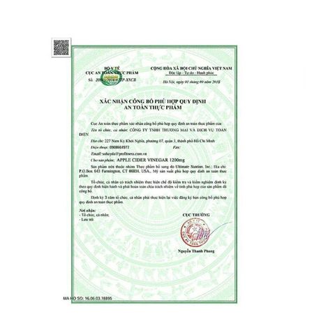 Kẹo Dẻo Giấm Táo Nature’s Truth 120 viên - Giảm Cân, Làm Đẹp Da, Detox Cơ Thể Từ Mỹ, Không Chất Tạo Màu, Vegan