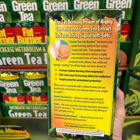 Viên uống giảm cân từ tra xanh Green Tea Fat Burner 200 viên của Mỹ