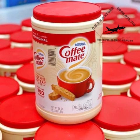 Bột Kem Pha Cà Phê Nestlé Coffee Mate 1,5kg - Hương Vị Mịn Không Béo Thích Hợp Cho Người Ăn Kiêng, Ngon Với Cà Phê Nóng