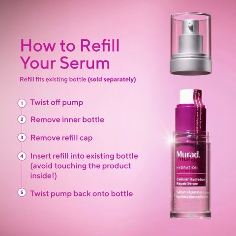 Serum Khôi Phục Da M.urad Cellular Hydration 30ml - Cấp Ẩm Ngay Lập Tức, Nuôi Dưỡng Da Khô, An Toàn Cho Mọi Loại Da