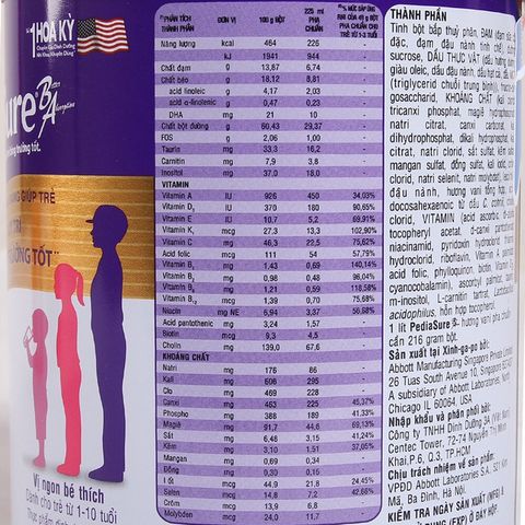 (2023) Sữa bột PEDIASURE 850gr hàng Nội địa Úc