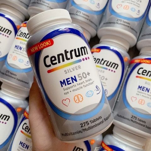 Viên Uống Tổng Hợp VITAMIN Centrum SILVER Cho Nam  TRÊN 50 tuổi 275 Viên
