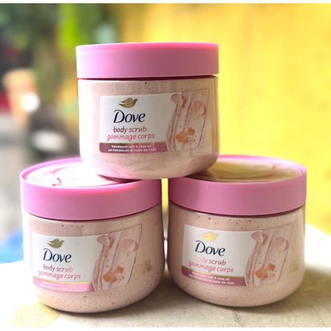 Tẩy tế bào chết toàn thân Dove Himalayan & Rose 425g - Sản phẩm chăm sóc cơ thể lớn cho làn da mịn màng, thơm tho