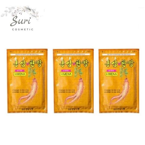 Miếng Dán Cao Hồng Sâm Himena Hàn Quốc - Combo 5 Miếng Giảm Đau Lưng, Đau Khớp Cho Người Già và Người Vận Động