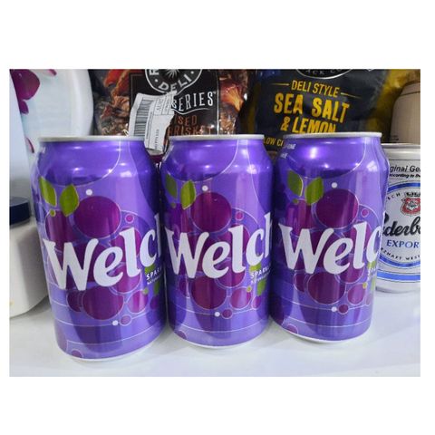 Date 09 / 2024 - Thùng 12 lon Nước Ngọt Welch’s Soda Nho USA ( lon / 355 ml )