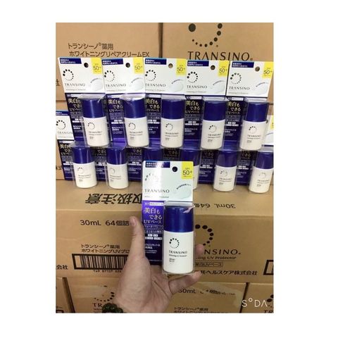Kem dưỡng da chống nắng Transino Day Protector SPF35++ 30ml - Làm trắng da, giảm nám, bảo vệ da hiệu quả từ Nhật Bản