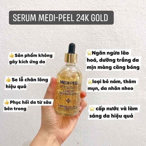 [CHÍNH HÃNG]Serum Tinh Chất  24k Pure-Gold-Ampoule-Thera-Lady 100ml (Date mới ) - Xuất xứ Úc