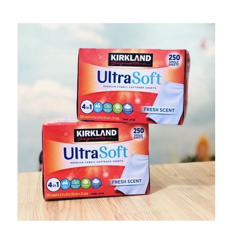 Giấy xả Kirkland Signature Ultra Soft Premium Fabric Fresh Scent (250 tờ)