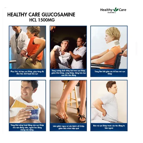 Viên uống bổ xương khớp Healthy Care Glucosamine HCL 1500mg 400 viên 621188