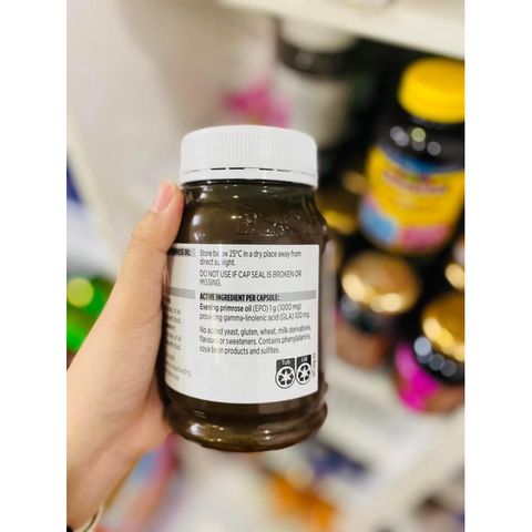 Tinh Dầu Hoa Anh Thảo Blackmores Evening Primrose Oil 190 Viên - Hỗ Trợ Làm Đẹp Da Tóc, Cân Bằng Nội Tiết, Giảm Mụn, Từ Úc
