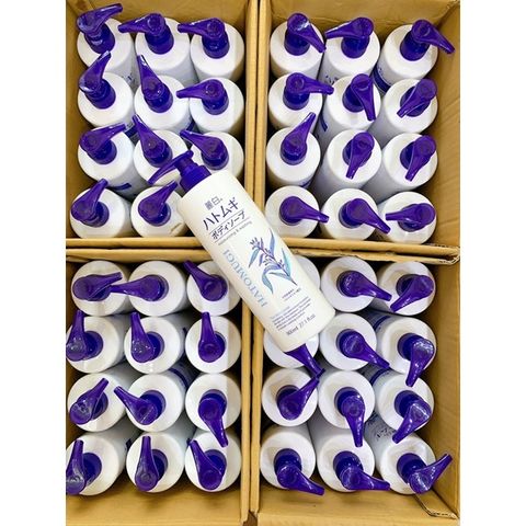 Sữa Tắm Trắng Da Hatomugi 800ml - Dưỡng ẩm, Làm Sáng Da, Tẩy Tế Bào Chết, Hương Thơm Tươi Mát - Xuất Xứ Nhật Bản