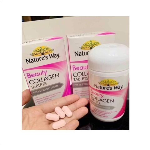 VIÊN UỐNG TRẮNG DA NATURE'S WAY BEAUTY ROSEHIP & COLLAGEN 60 VIÊN CỦA ÚC
