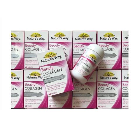 VIÊN UỐNG TRẮNG DA NATURE'S WAY BEAUTY ROSEHIP & COLLAGEN 60 VIÊN CỦA ÚC