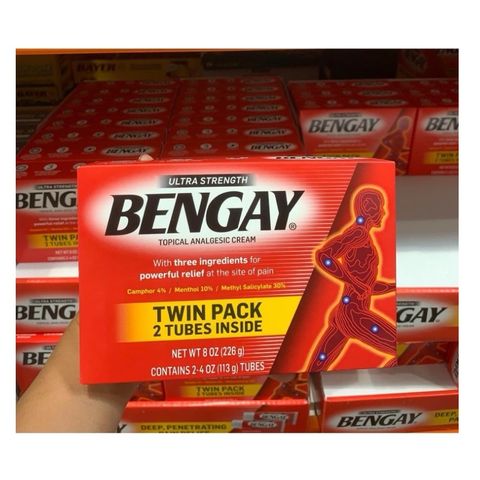 [Mẫu mới] Set 2 Tuýp Kem Bôi BENGAY Ultra Strength 113g của Mỹ( bengay ) date 25