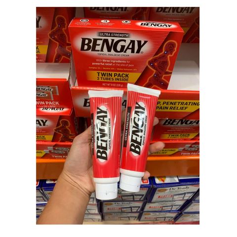 [Mẫu mới] Set 2 Tuýp Kem Bôi BENGAY Ultra Strength 113g của Mỹ( bengay ) date 25