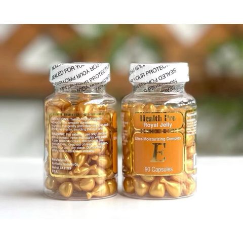 Tinh Chất Dưỡng Mặt Vitamin E Health Pro - Viên Nang Dưỡng Da 90 Viên, Giúp Cung Cấp Độ Ẩm và Làm Sáng Da