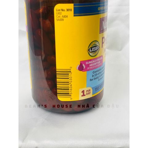 Viên Uống Vitamin Bà Bầu Nature Made Prenatal Multi + DHA 150 Viên - Hỗ Trợ Mẹ Bầu Khỏe Mạnh, Phát Triển Thai Nhi Tốt Nhất