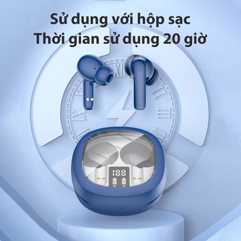 Tai Nghe Bluetooth F03 TWS v5.3 Không Dây - Âm Thanh Chất Lượng Cao, Thiết Kế Siêu Nhẹ  Tương Thích Chọ iPhone Android