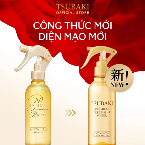 Xịt Dưỡng Tóc Tsubaki Premium Treatment Water 210ML - Giải Pháp Bảo Vệ Tóc Khỏe Đẹp, Phục Hồi Hư Tổn, Chống Nhiệt Độ Cao Nhật Bản